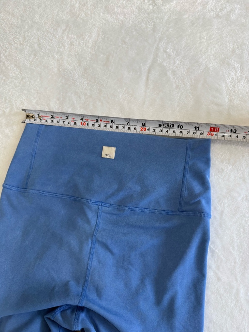 Vuori Blue High Waisted Leggings Size S Athletic Yoga Workout Pants - Picture 8 of 9
